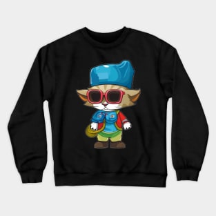 Adorable Feline Nurse Art for Cat and Pet Enthusiasts Crewneck Sweatshirt